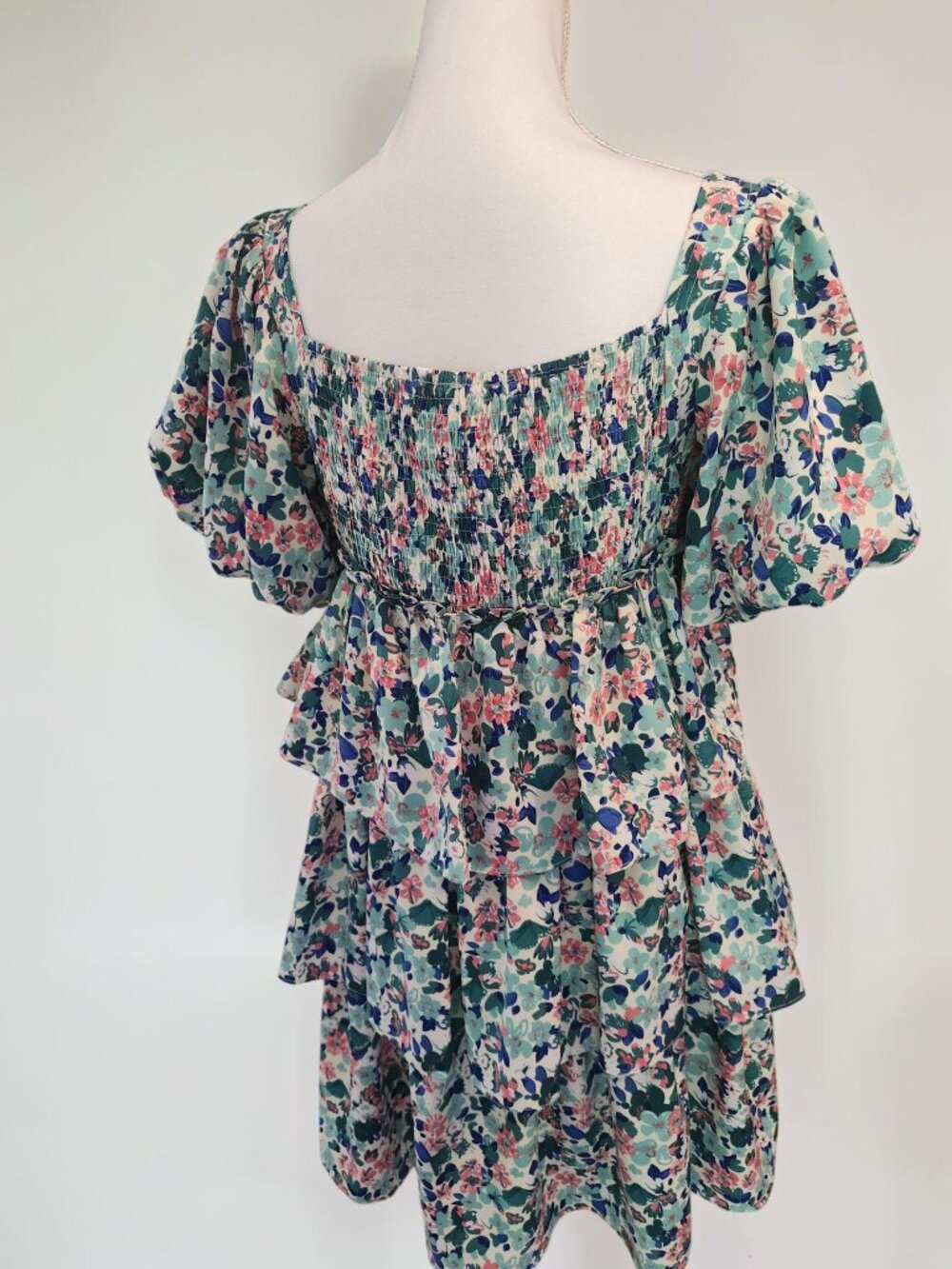 🌼 First Love Dress Size Large NWT | Floral Smocked Babydoll Mini - Picture 9 of 12